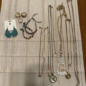 Lot of Jewelry - Earrings, Bracelets, Necklaces